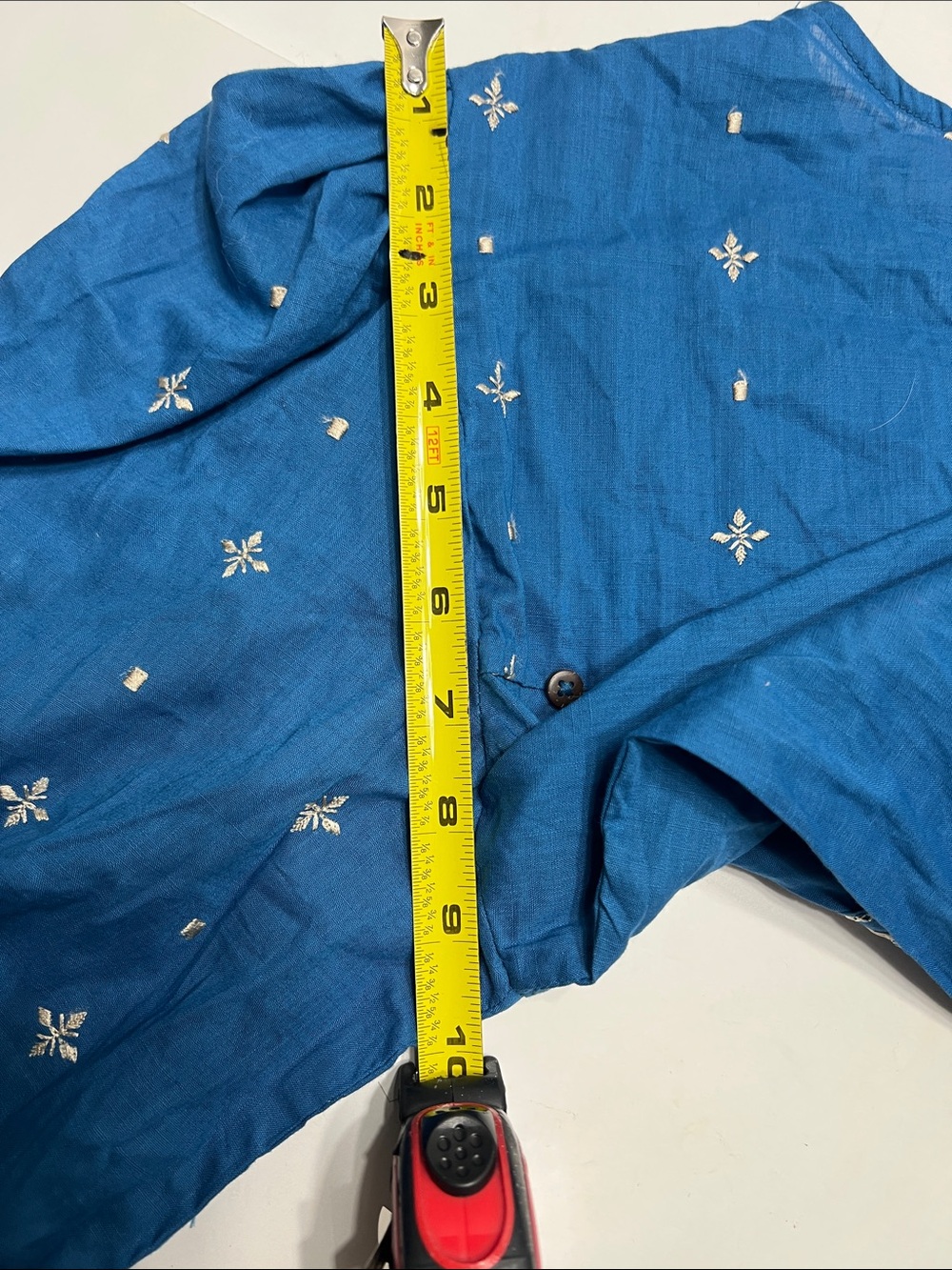 Ethnic Indian Wear Blue Embroidered Kurta Dress - Picture 7 of 12